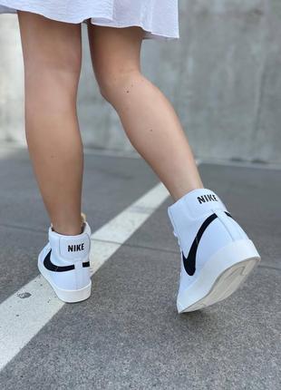 Nike blazer vintage mid 77 white-black черно-белые оригинальное качество 36, 38, 39, 40 41, 42, 43, 44, 455 фото