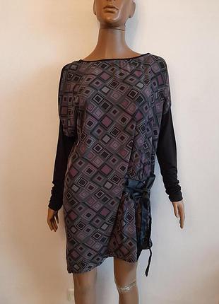 Стильне плаття сукня блузка оверсайз extasy, італія, р.l/xl