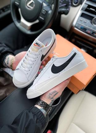 Nike blazer vintage low white-black черно-белые оригинальное качество 36, 38, 39, 40 41, 42, 43, 44, 45