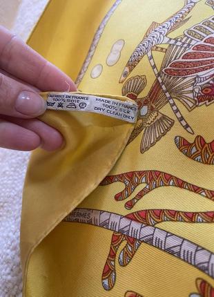 Hermes винтажный шелковый платок carre grands fonds обмен3 фото