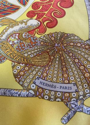 Hermes винтажный шелковый платок carre grands fonds обмен7 фото