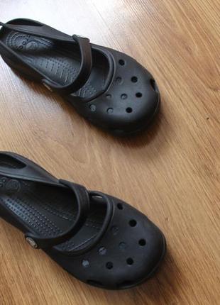 Отличные летние аквашузы тапочки сабо сандалии резиновые crocs w6 (36-37)1 фото