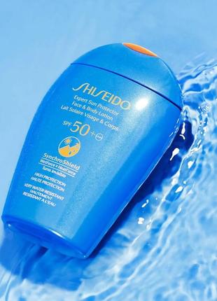 Shiseido expert sun protector солнцезащитный лосьон для лица и тела spf50+, 150 мл