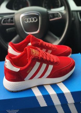 Кроссовки adidas iniki black white женские adidas samba black white кожу замша адидас женские кроссовки адедас иники черные весна адис газель летние3 фото