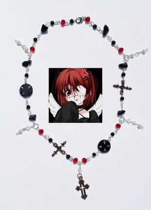 Handmade necklace. gothic decoration. handmade necklace