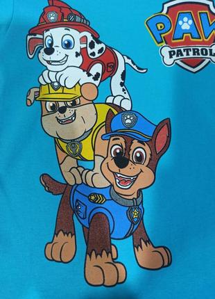 Костюм футболка и шорты щенячий патруль на мальчика 3-8 лет.5 фото