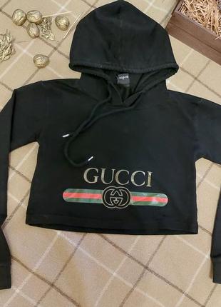 Укороченное худи gucci