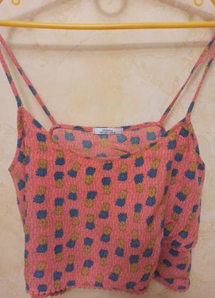 Майка топик в ананасы