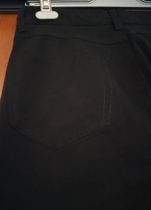 Прямые коттоновые брюки4 фото