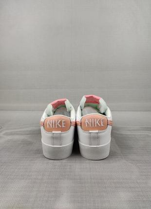 Женские кеды nike blazer low white&amp;powder3 фото