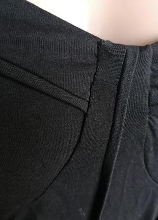 Черное длинное платье со спущенными плечами сборка asos (к109)6 фото