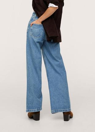 Широкі довгі джинси від mango, 36, 38р, запалення, оригінал4 фото