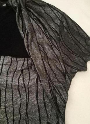 Футболка-блуза, тканина трикотажна з металевим блиском,фірма dreamo.3 фото