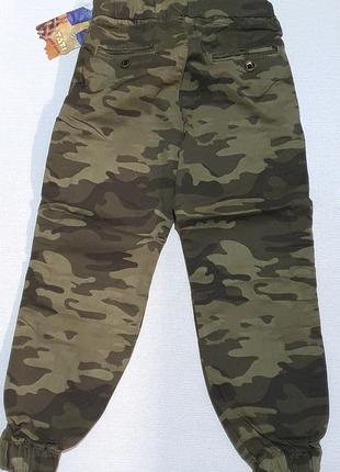 Джоггеры брюки штаны детские камуфляж хаки. размеры 110-116-122-128 см.2 фото
