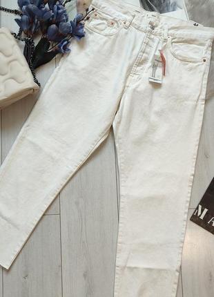 Прямые джинсы с высокой посадкой mango, 44, 46р, испания7 фото