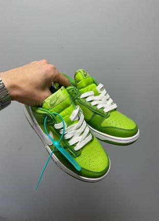 Nike sb dunk чоловічі круті зелені салатові кросівки найк стильні кроси на весну осінь мужские салатовые зеленые кроссовки демисезон качество топ