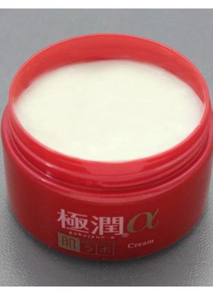 Омолаживающий гиалуроновый лифтинг крем gokujyun lifting alpha cream hada labo rohto, 50 g4 фото