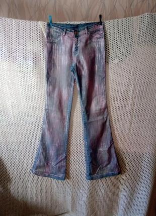Расклешенные ретро джинсы w26l34 на высокую девушку, турция4 фото
