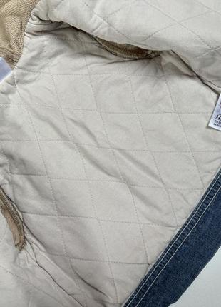 Стильна джинсова куртка з утеплення джинсова куртка з каптуром5 фото