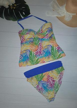 Яркий купальник танкини р.16