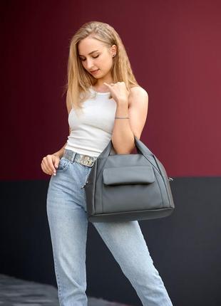 Женская спортивная сумка sambag vogue bks графитовая