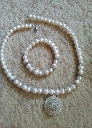 Набор украшений под жемчуг