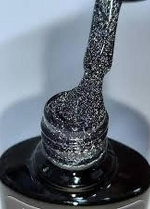 Світловідбивний гель-лак чорний crooz fiery no13, 8 мл