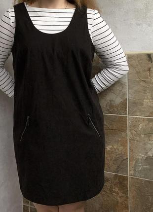 Новый сарафан под замшу