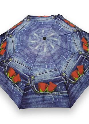 Зонтик полуавтомат "джинс" от фирмы "feeling rain"