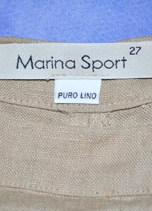 Льняные брюки мarina rinaldi, 54-56 р.
