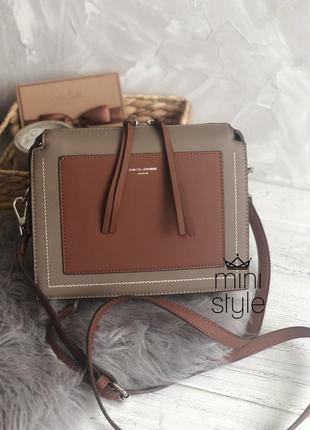 Сумка на длинной ручке cross-body сумочка трендовая и стильная кроссбоди david jones2 фото