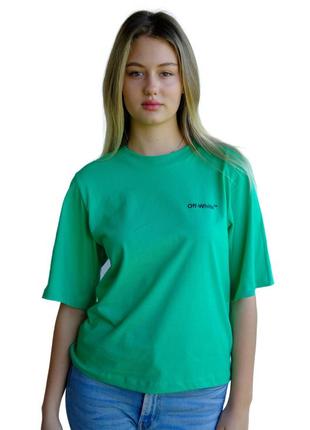 Футболка жіноча off-white 8487 green xl