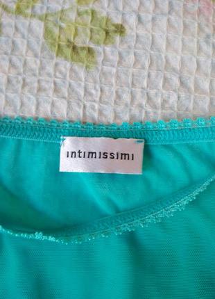 Intimissi бирюзовая легкая сексуальная маечка (размер s-m)2 фото