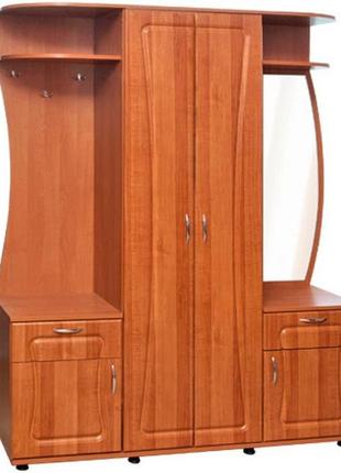 Прихожая бриз (мдф). шкаф в прихожую для одежды, тумба под обувь