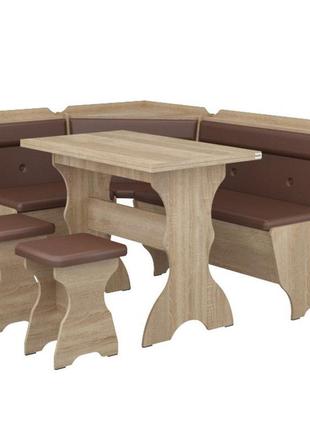 Кухонный уголок кардинал с раскладным столом и 2 табурета