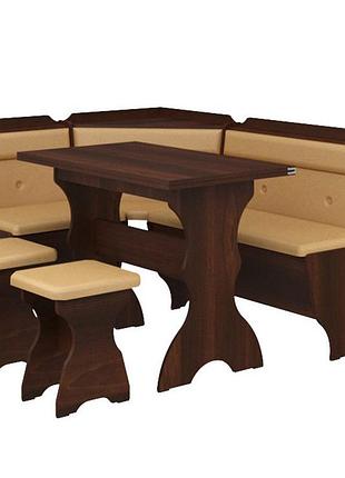 Кухонный уголок кардинал с раскладным столом и 2 табурета