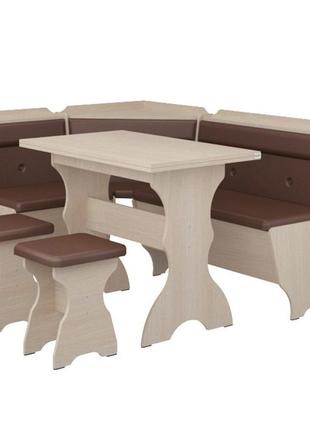 Кухонный уголок кардинал с раскладным столом и 2 табурета