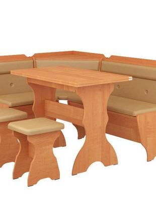Кухонный уголок кардинал с раскладным столом и 2 табурета