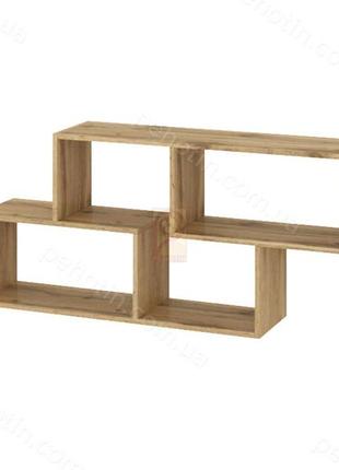 Навесная книжная полка-7 для книг и декора