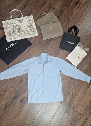 Рубашка голубкя ,классическая