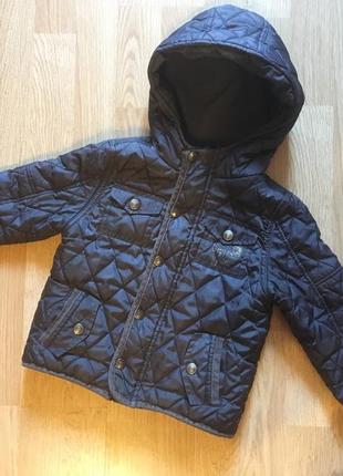 Демисезонная стеганая куртка, курточка для мальчика f&f, р. 1,5-2 г