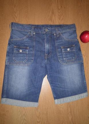 Распродажа!!!стильные аккуратные удобные джинсовые шорты levis оригинал w31 качество!