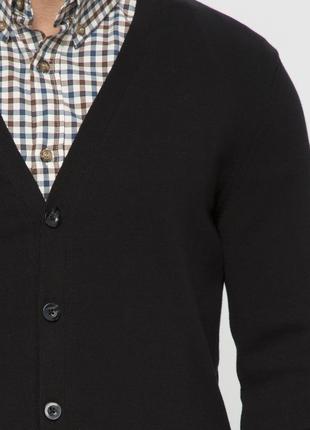 Мужской кардиган черный lc waikiki / лс вайкики на пуговицах