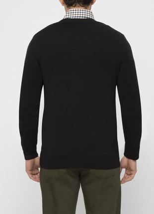 Мужской кардиган черный lc waikiki / лс вайкики на пуговицах