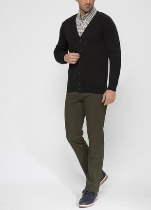 Мужской кардиган черный lc waikiki / лс вайкики на пуговицах