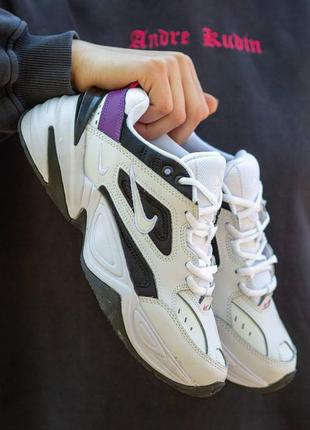 Кроссовки nike m2k tekno white black pink