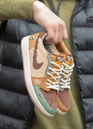 Кроссовки nike air jordan 1 low og zion williamson woodoo