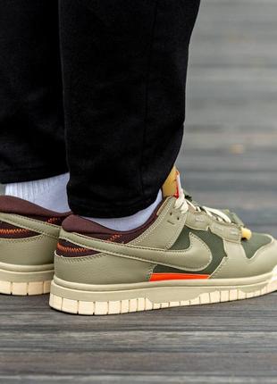 Кроссовки nike air dunk jumbo medium olive5 фото