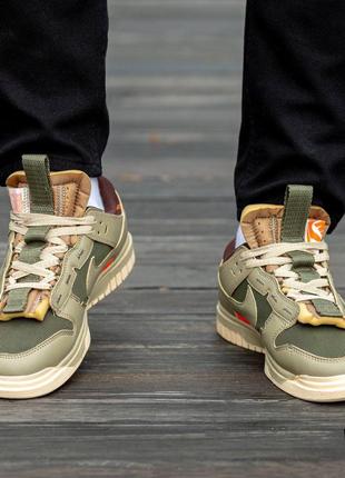 Кроссовки nike air dunk jumbo medium olive4 фото