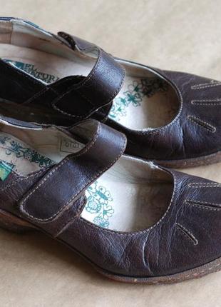 Крутейшие кожанные туфли-босоножки el naturalista 38р